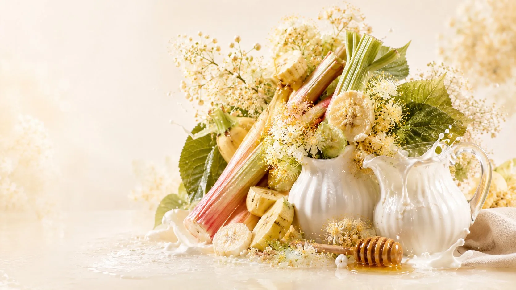 Banana Rhubarb Milk